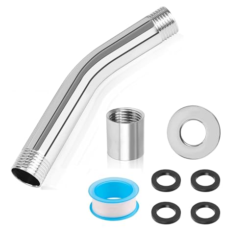 TogtherKings Duschkopf Verlängerung, Duschkopfverlängerung 1/2 Zoll Duscharm mit 5m Gewindedichtband und 4 Unterlegscheiben Handbrause Verlängerung Solardusche Ersatzteile für Duschkopf Badzimmer TogtherKings Duschkopf Verlängerung, Duschkopfverlängerung 1/2 Zoll Duscharm mit 5m Gewindedichtband und 4 Unterlegscheiben Handbrause Verlängerung Solardusche Ersatzteile für Duschkopf Badzimmer von TogtherKings