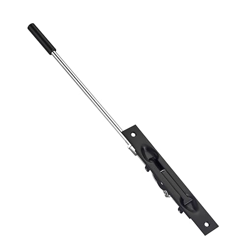 TOGU 25,4 cm Verlängerungs-Bündelbolzen, Bündigriegel für Doppeltüren, als alternatives Werkzeug für französische Türschloss, feste eine Vielzahl von Türen, mattschwarz von Togu