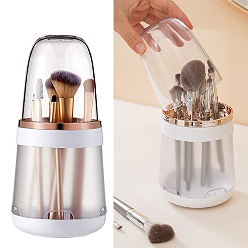 Tohoee 3 in 1 Makeup Pinselhalter Kosmetischer Organisator Abnehmbare Multifunktionsbürsten Reinigungstrocknung Für Makeup Aufbewahrungskiste Vitrinen Vitrinen für Arbeitsplatte Vanity von Tohoee