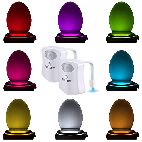 2 Stück Das Original WC Licht. LED Coole Gadgets für Männer Geschenke für Mama Papa Herren Lustige Geschenkideen Weihnachten Frauen Ehemann Geburtstag Scherzartikel Männergeschenke Geschenk Mann von ToiLight