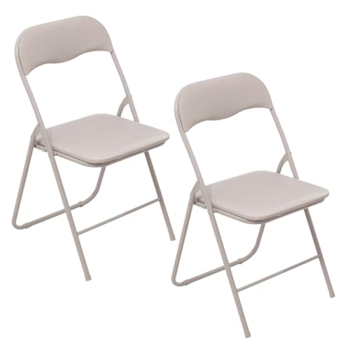 Toilinux.com Klappstuhl aus PVC, Beige, 2 Stück Toilinux.com Klappstuhl aus PVC, Beige, 2 Stück von Toilinux.com