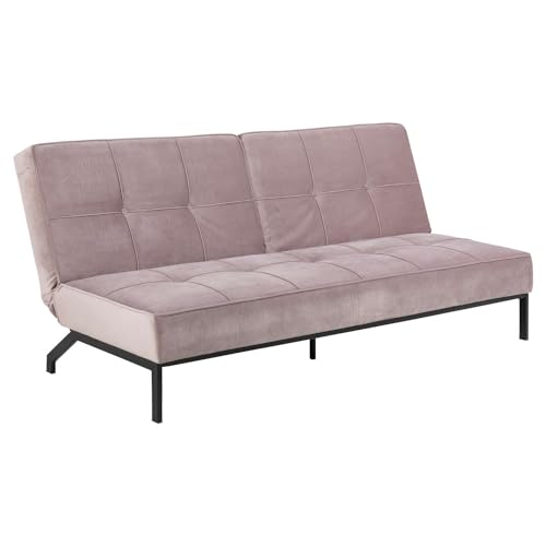 Toilinux.com Schlafsofa Peruga – 3-Sitzer – Rosa von Toilinux.com
