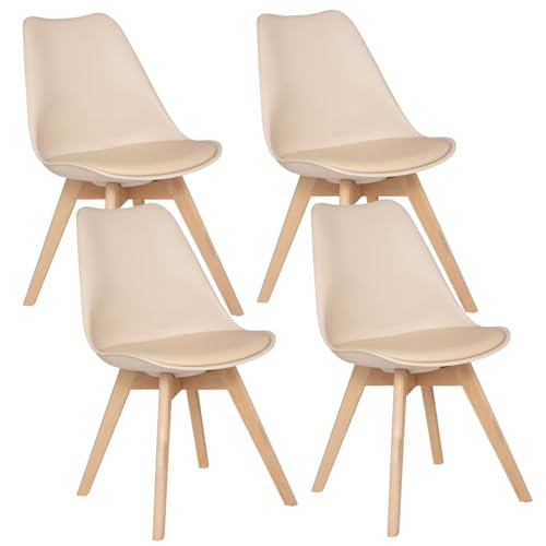 Toilinux.com Set mit 4 Stühlen, skandinavisches Design Baya, Beige Toilinux.com Set mit 4 Stühlen, skandinavisches Design Baya, Beige von Toilinux.com