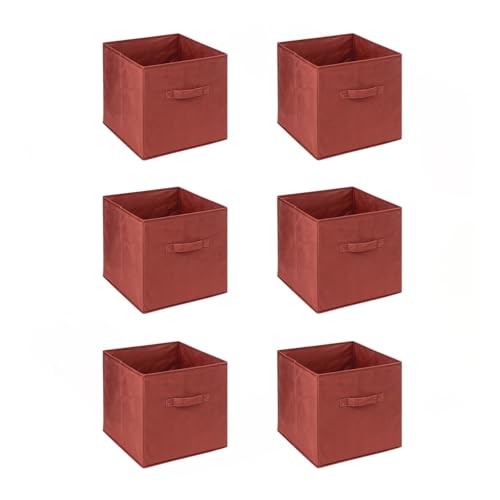 Toilinux.com Set mit 6 Aufbewahrungsboxen aus Samt Mix 'N Modul – L 31 x B 31 x H 31 cm – Siena Toilinux.com Set mit 6 Aufbewahrungsboxen aus Samt Mix 'N Modul – L 31 x B 31 x H 31 cm – Siena von Toilinux.com