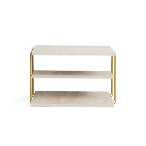 Toilinux.com Sofa-Endstück in Steinoptik – Beige und Gold Toilinux.com Sofa-Endstück in Steinoptik – Beige und Gold von Toilinux.com