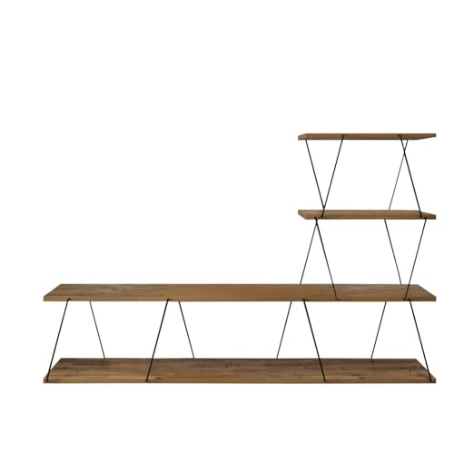 Toilinux.com Victor TV-Hängeschrank aus Holz und Metall – Braun Toilinux.com Victor TV-Hängeschrank aus Holz und Metall – Braun von Toilinux.com