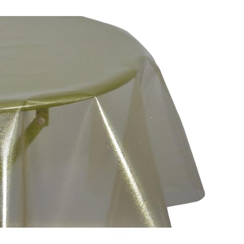 Toilinux.com Wachs-Tischdecke, rund, Kristall, Durchmesser 135 cm, Gold Toilinux.com Wachs-Tischdecke, rund, Kristall, Durchmesser 135 cm, Gold von Toilinux.com