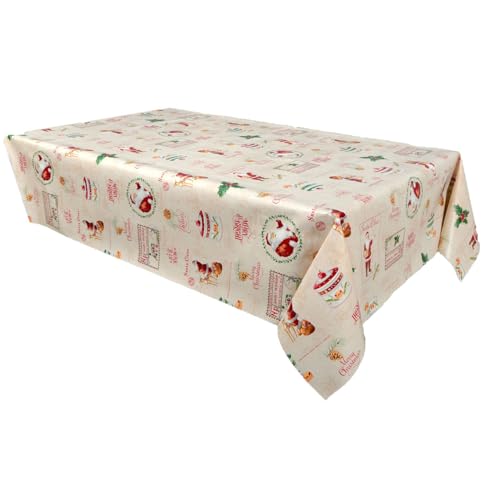 Toilinux.com Wachstischdecke Tischdecke Santa Claus rechteckig 140 x 250 cm Ecru Toilinux.com Wachstischdecke Tischdecke Santa Claus rechteckig 140 x 250 cm Ecru von Toilinux.com