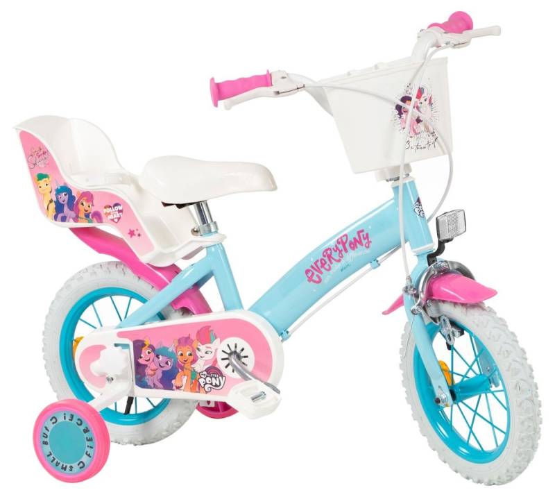 Toimsa Bikes Kinderfahrrad 12 Zoll Kinder Mädchen Fahrrad Kinderrad Rad Bike My Little Pony 1297, 1 Gang, Puppensitz, Korb, Stützräder Toimsa Bikes Kinderfahrrad 12 Zoll Kinder Mädchen Fahrrad Kinderrad Rad Bike My Little Pony 1297, 1 Gang, Puppensitz, Korb, Stützräder von Toimsa Bikes