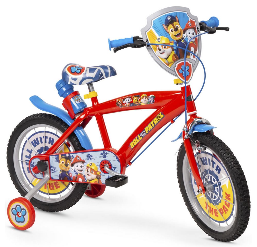 Toimsa Bikes Kinderfahrrad Paw Patrol Fahrrad – 12/14/16 Zoll mit Stützrädern Trinkflasche, 1 Gang, Kettenschutz, Schutzbleche, Stützräder, Trinkflasche Toimsa Bikes Kinderfahrrad Paw Patrol Fahrrad – 12/14/16 Zoll mit Stützrädern Trinkflasche, 1 Gang, Kettenschutz, Schutzbleche, Stützräder, Trinkflasche von Toimsa Bikes