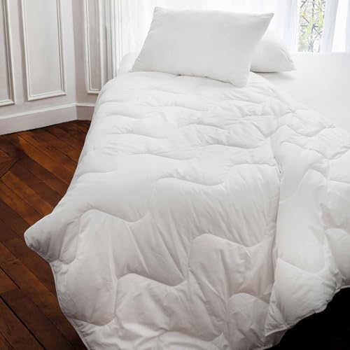 Toison d'or Steppdecke Gesundheit Harmonie 450 Polyester, 140 cm x 200 cm, Weiß von Toison d’or