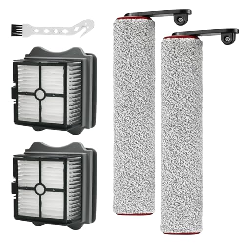 Bürstenrolle Filter Ersatzteile für Dreame H12 Pro, Staubsauger Filter Nass und Trockensauger Ersatzteile für Dreame H12 Pro, 2 Bürstenrollen + 2 HEPA-Filter + 1 Reinigungsbürste von Toivize