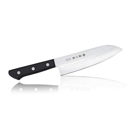 TOJIRO DP Damaskus japanisches Messer Santoku ECOWOOD von Tojiro