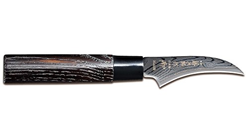 Tojiro Schälmesser 7 cm Sippu Black Damast FD-1590 von TOJIRO