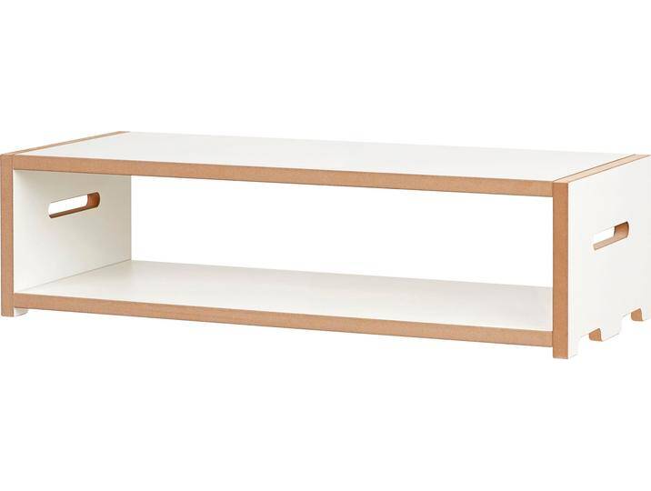 Mehrzweckregal TOJO hochstapler , weiß, B:36cm H:20,6cm T:32cm, MDF, Regale, Mehrzweckregal Standregal, Grund- und Anbaumodule, die miteinander kombiniert werden können von Tojo