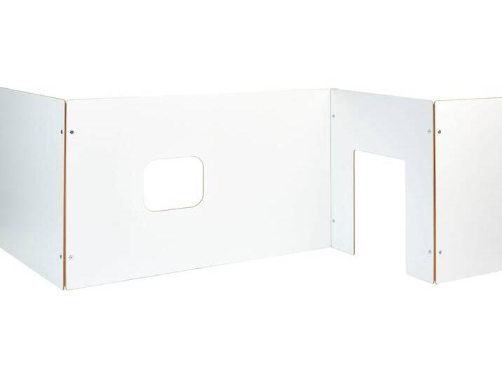 Raumteiler TOJO kids Wand , weiß, MDF, Regale, Spielwand für individuelle Spielwelten, Höhe 70 cm von Tojo