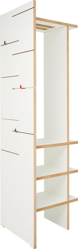 Tojo Garderobe angeber 500 + 800, kann frei oder an der Wand stehen, Breite/Höhe: 50/180 cm von Tojo