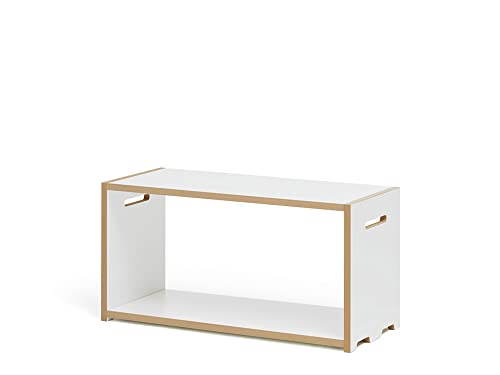 Tojo Hochstapler | modulares Regalsystem Verschiedene Module für Wandregal/Bücherregal/CD Regal | MDF Regal (weiß, Grundmodul) von Tojo