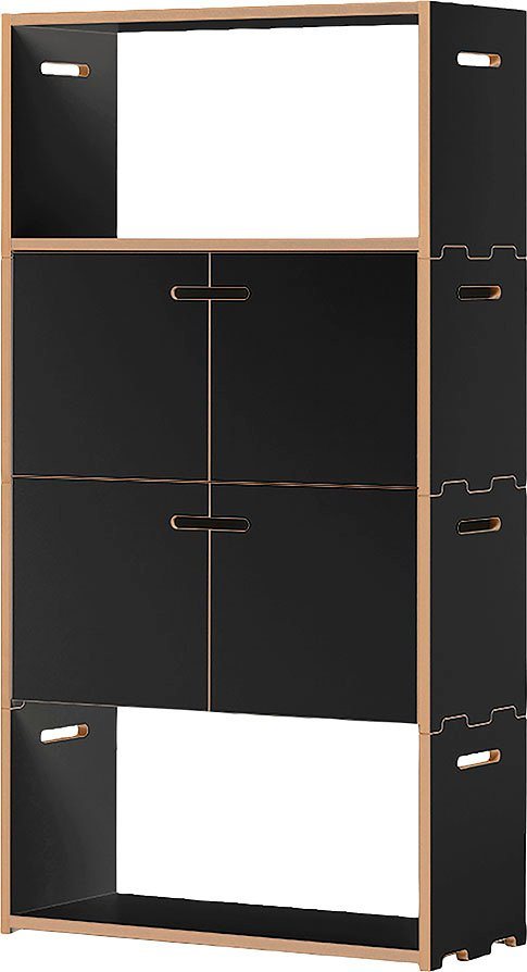 Tojo Mehrzweckregal hochstapler 2x2-Set, in zwei Farben, Breite/Höhe: 76/143,9 cm von Tojo