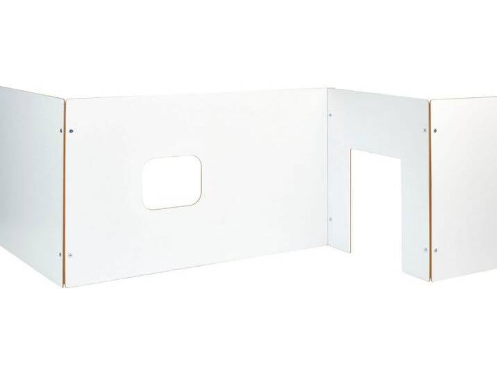 Tojo Raumteiler kids Wand, Set 6-tlg., Spielwand für individuelle Spielwelten, Höhe 70 cm, weiß von Tojo