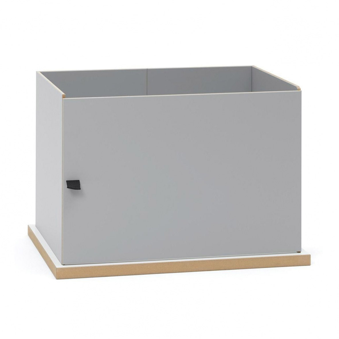 Tojo - Stap Anbaumodul - grau RAL 7004/BxHxT 52x35x37.5cm/faltbares Boxensystem von Tojo