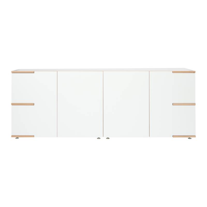 Tojo - Stau Low 200 Sideboard 200x75cm - weiß/BxHxT 200x75x45cm von Tojo