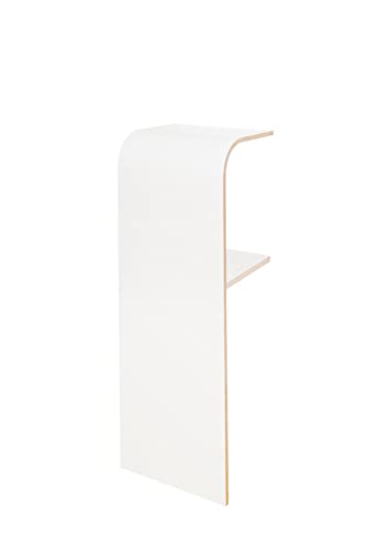 Tojo find | Wandkommode mit Zwei Ablagefächern | Wandablage für Schlüssel/Handy/Geldbeutel | Designer Regal | Weiß | 31 cm x 25 cm x 85 cm (L x T x H) | Regalkonsole aus beschichtetem Holz von Tojo