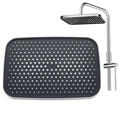 Regendusche, Regendusche Brausekopf Quadratisch, Großer Regenbrause, Regenduschkopf Eckig, Komfortables Duscherlebnis Auch bei Niedrigem Wasserdruck - Installierbar an der Wand Oder Decke von Tokaneit