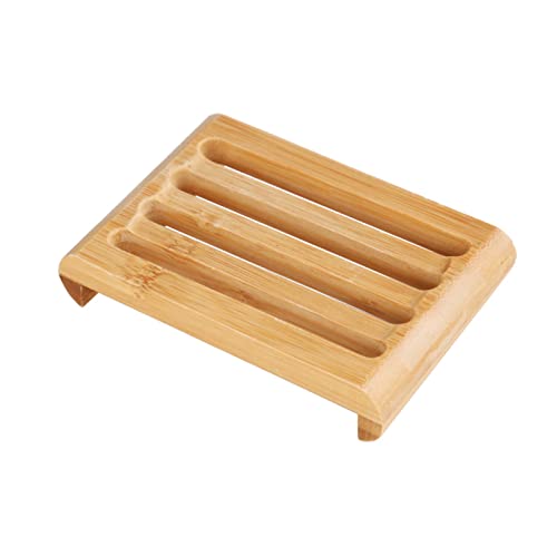 Seifenschalen Bambus,Handgefertigte Seifenschale aus Holz,Naturholz Bambus Seifenschale,Geeignet für Spülbecken, Seifen- oder Schwammaufbewahrung Tokaneit von Tokaneit