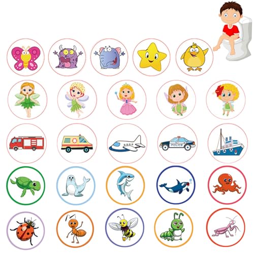 Töpfchentraining Aufkleber,Lustige Töpfchen Trainingsaufkleber,Farbwechselnde Pinkelaufkleber,Toiletten Farbwechsel Aufkleber,Wiederverwendbar Potty Training Stickers 25 Stück Tokaneit Töpfchentraining Aufkleber,Lustige Töpfchen Trainingsaufkleber,Farbwechselnde Pinkelaufkleber,Toiletten Farbwechsel Aufkleber,Wiederverwendbar Potty Training Stickers 25 Stück Tokaneit von Tokaneit