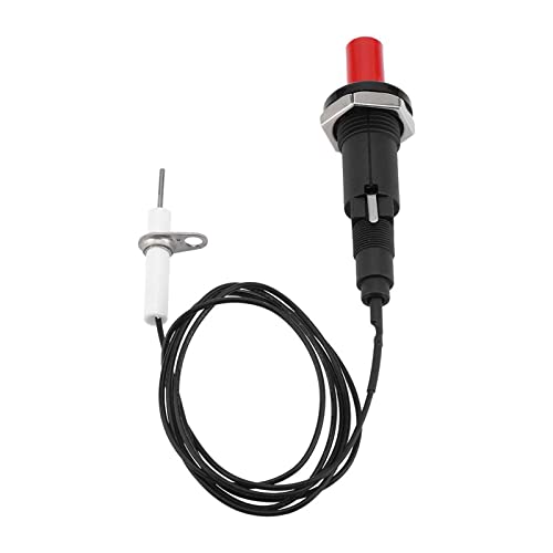 Tokaneit 1 Out 2 Piezo Funkenzündungssatz, Gaszünder, Druckknopf-Piezo-Zünder, Piezo-Zündfunken-Set, für Grill-Camping-Kamin-Gasherd-Ofen-Heizung von Tokaneit