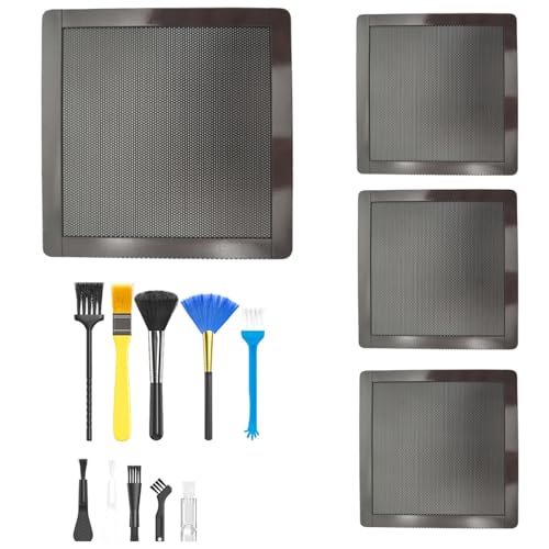 Tokaneit 4 Stück Gehäuse Staub Netzfilter mit 10 Stück Antistatik Reinigungsbürsten Set, PVC Kühlerfilter, PVC Staubschutzabdeckung Computer, Mesh Filter Abdeckgitter mit Magnetrahmen Tokaneit 4 Stück Gehäuse Staub Netzfilter mit 10 Stück Antistatik Reinigungsbürsten Set, PVC Kühlerfilter, PVC Staubschutzabdeckung Computer, Mesh Filter Abdeckgitter mit Magnetrahmen von Tokaneit