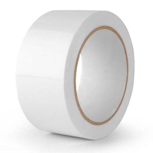 Tokaneit Gewebeklebeband, Weiß Gewebeband, Gewebereparatur Klebeband, Extra Starke Klebekraft Reißfestigkeit Witterungsbeständig, für Haushalt Baustelle Camping Auto, Weiß, 30mm x 50m von Tokaneit