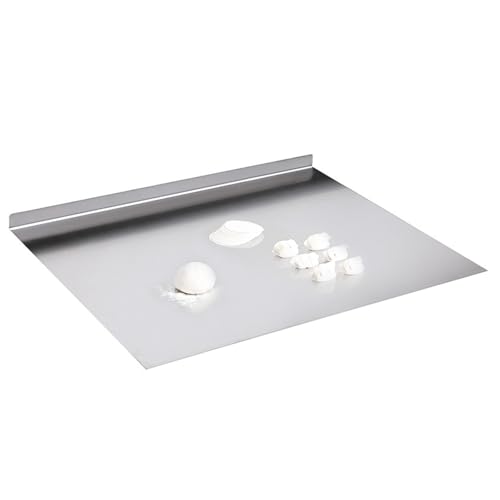 Schneidebrett 304 Edelstahl, 1 Stück Titan Schneidebrett, Titanium Cutting Board, Geeignet für Fleisch, Obst und Gemüse, Leicht zu reinigen, Neues Upgrade (50L x 40B x 0,2D cm) von Tokenhigh