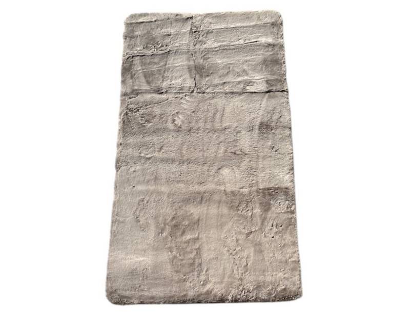 Toker Collection® Fellteppich Kunstfellteppich Rabbit Fur besonders weich und kuschelig, 80 x 150 cm, wohnlich, weich, kuschelig von Toker Collection®