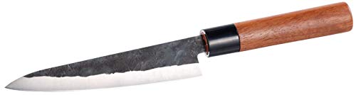 TokioKitchenWare Asia Messer: Santoku Allzweck-Küchenmesser, handgefertigt, mit Echtholzgriff (Santoku Allzweckmesser, Chefmesser, Handgefertigte) von TokioKitchenWare
