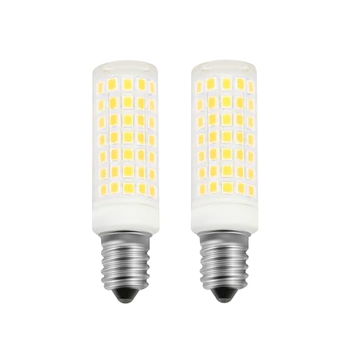 Tokira E14 5W LED Glühbirne, 16 * 65mm, 800 Lumen, Gewinde Maiskolben Lampen, 88 LED Leuchtperlen, 3000K Warmes Licht, Nicht dimmbar, 2er Pack 【Energieeffizienzstufe D】 von Tokira