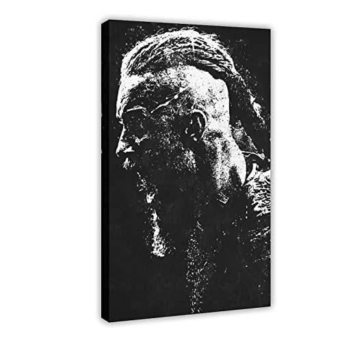 MEZUMI Vikings Ragnar Lothbrok 6 Leinwand-Poster, Wandkunst, Dekordruck, Bild Gemälde für Wohnzimmer, Schlafzimmer, Dekoration, Rahmen-Stil, 30 x 45 cm von Tokiso