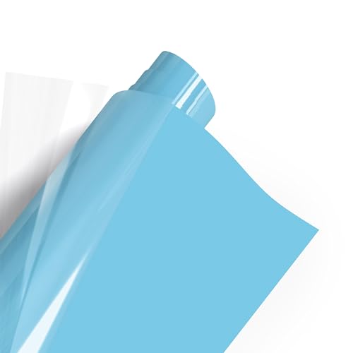 POLI-FLEX PREMIUM Flexfolie Meterware 53 Farben Textil-Bügelfolie, Breite:50 cm, Farbe:465 SKY-BLUE POLI-FLEX PREMIUM Flexfolie Meterware 53 Farben Textil-Bügelfolie, Breite:50 cm, Farbe:465 SKY-BLUE von Tokiso