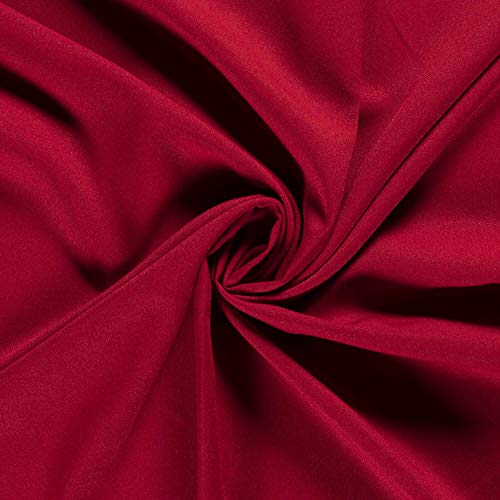 Satinette Universal Kombi Stoff | Meterware Vorhangstoff Uni pflegeleicht | 38 Farben 0,5m von Tokiso