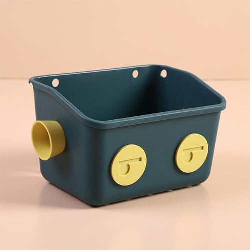 Tokokimo Badewannenspielzeug Aufbewahrung, Niedlicher Roboterförmiger Badewannen-Organizer für Badewannenspielzeug, 1 Stück, Blau von Tokokimo
