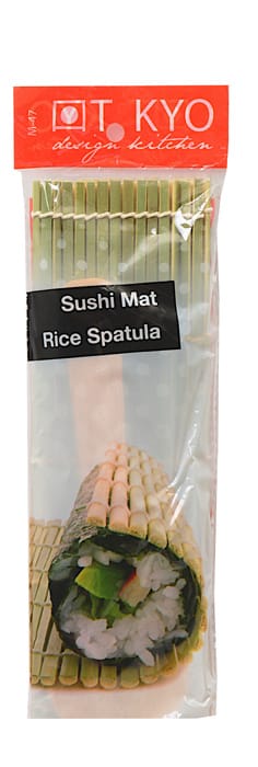 Bambus Sushi-Matte mit Löffel - 24 x 24 cm Bambus Sushi-Matte mit Löffel - 24 x 24 cm von Tokyo Design Studio