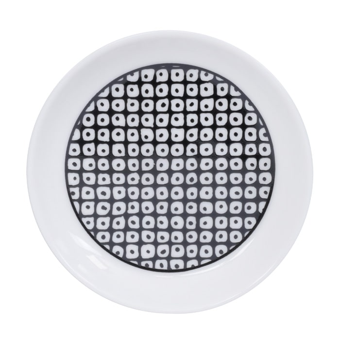 Dekorativer Nippon Schwarz-Teller - Regentropfen Muster - 9 x 1,5 cm Dekorativer Nippon Schwarz-Teller - Regentropfen Muster - 9 x 1,5 cm von Tokyo Design Studio