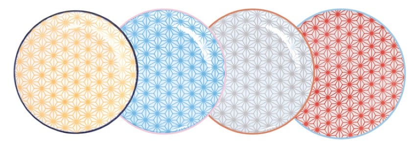 Gebäckteller-Set - Tokyo Design Studio - Star Wave - 16x2cm - 4-teilig Gebäckteller-Set - Tokyo Design Studio - Star Wave - 16x2cm - 4-teilig von Tokyo Design Studio