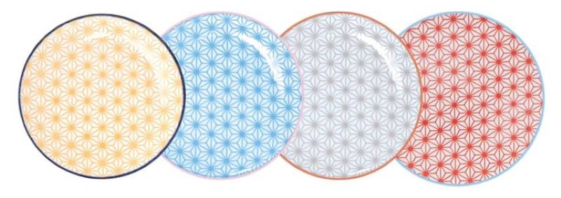 Gebäckteller-Set - Tokyo Design Studio - Star Wave - 16x2cm - 4-teilig Gebäckteller-Set - Tokyo Design Studio - Star Wave - 16x2cm - 4-teilig von Tokyo Design Studio