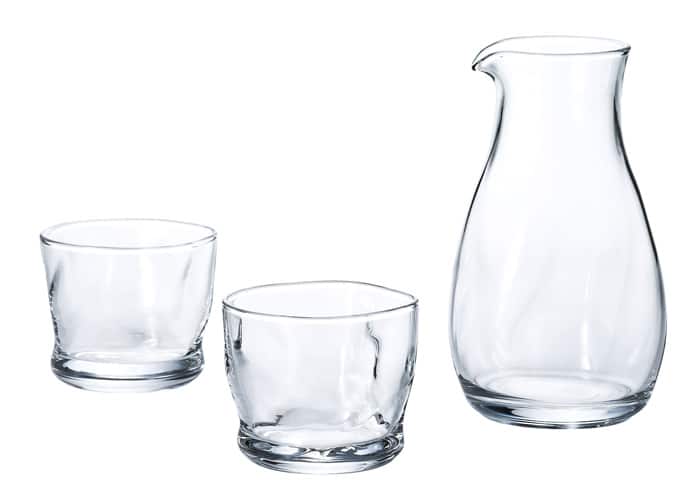 Gläser-Sakeset - Transparentes Design - 290 ml & 100 ml von Tokyo Design Studio