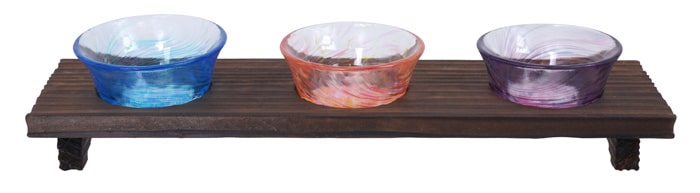 Glas-Sakeset - 70 ml, 7,4 x 4,5 cm - farbenfrohes Design Glas-Sakeset - 70 ml, 7,4 x 4,5 cm - farbenfrohes Design von Tokyo Design Studio