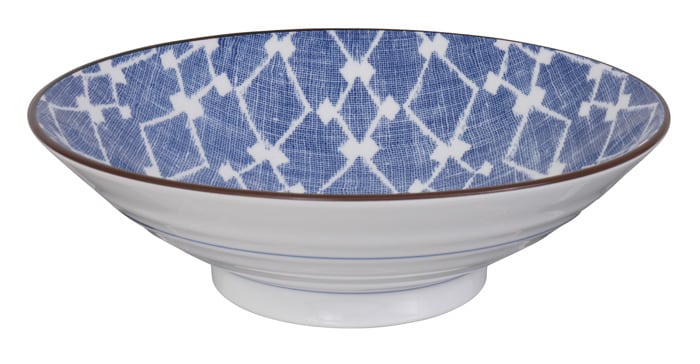 Keramikschale Shibori-Muster - Tokyo Design Studio - Blau/Weiß - 1400 ml Keramikschale Shibori-Muster - Tokyo Design Studio - Blau/Weiß - 1400 ml von Tokyo Design Studio