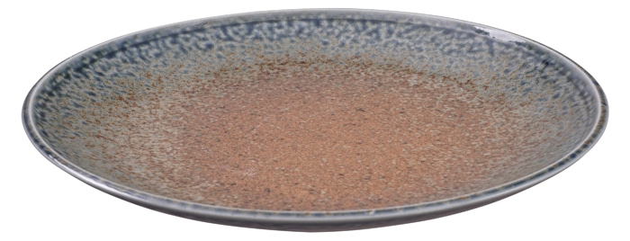 Minoyaki-Teller - Blauer Teller mit rustikalem Design - 29 cm Minoyaki-Teller - Blauer Teller mit rustikalem Design - 29 cm von Tokyo Design Studio