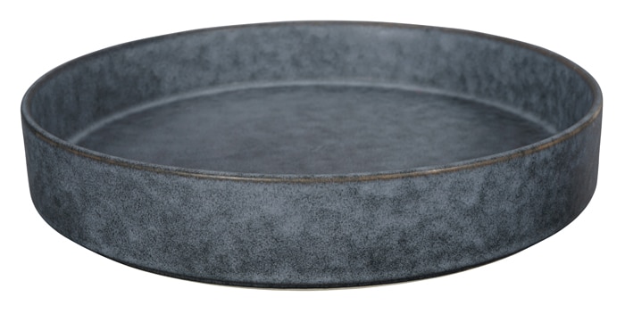 Runder Designer-Teller - Tokyo Design Studio - Nezumi - Dunkelgraues Blatt - 28 x 5,2 cm Runder Designer-Teller - Tokyo Design Studio - Nezumi - Dunkelgraues Blatt - 28 x 5,2 cm von Tokyo Design Studio